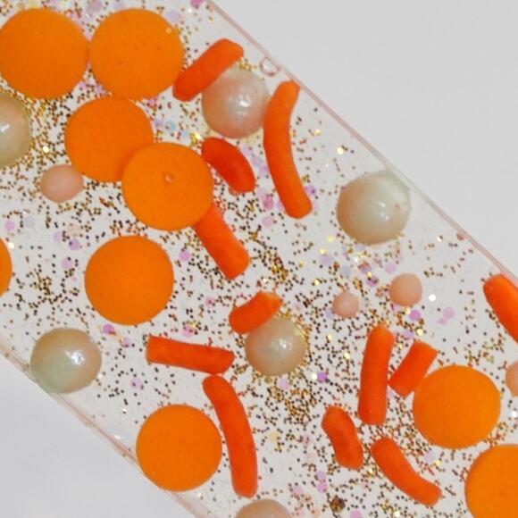 Fall Sprinkles / Resin mookmarker / Orange tassel - Picture 3 of 3